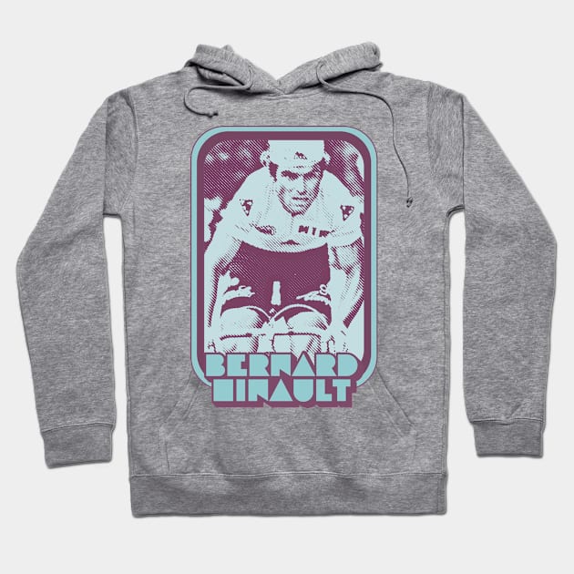 Bernard Hinault // Retro Cycling Fan Art Design Hoodie by DankFutura